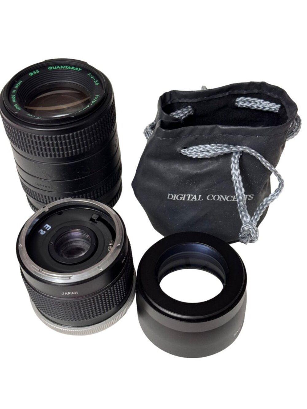 Quantaray 85-210mm F/3.8-4.7 Telephoto Lens Set Camera Auto 2X Converter & Bag - Picture 2 of 16